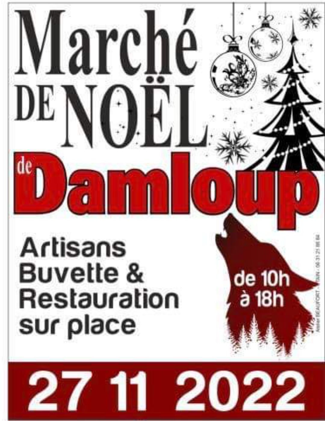 affiche noel damloup 2022
